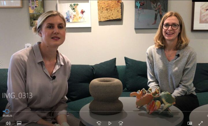 Styrelsemedlemmar visar konst digitalt